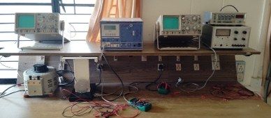Power Electronics Laboratory EE106, oscilloscopes, autotransformer and trainer kits