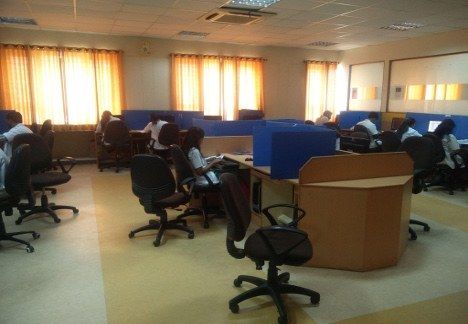 Computer laboratory 1, students at workstations