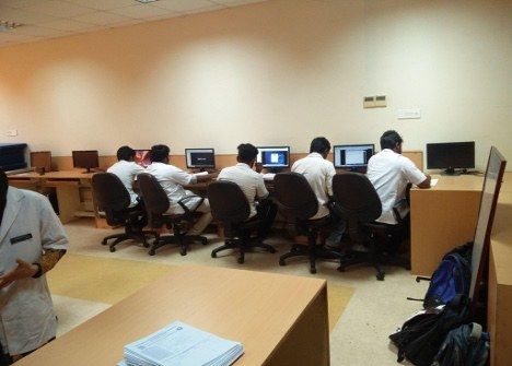Computer laboratory 2, students at workstations