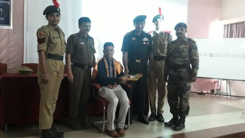 NCC cadets at BIET