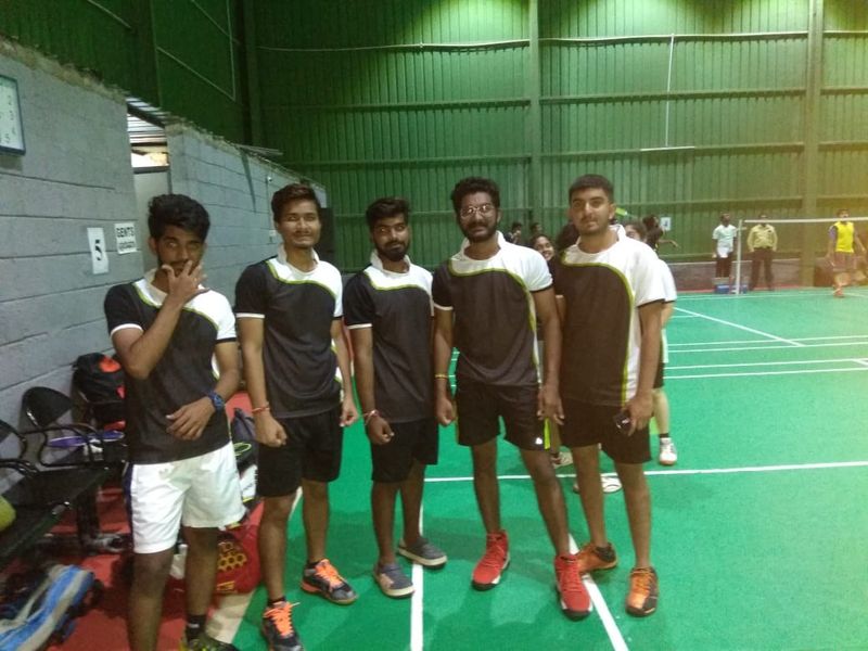 The college badminton team