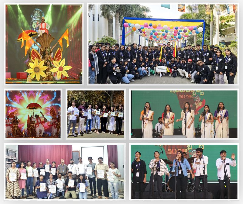 BIET's student contingent showcasing talent and teamwork at the VTU Youth Festival
