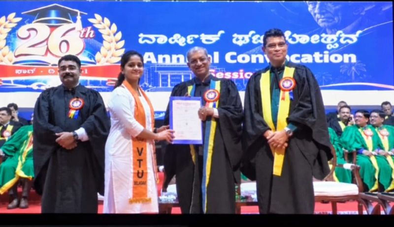 CSE Student Ms. Bindu S A Secures 7th Rank in VTU