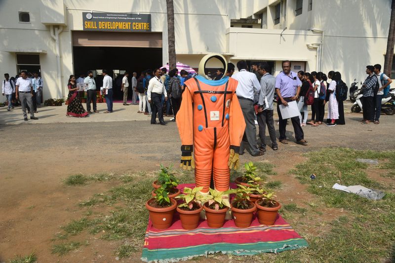 The ISRO team at BIET
